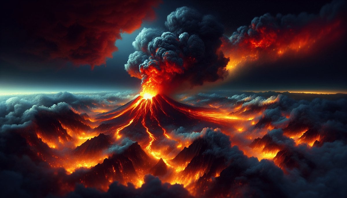 analyzing volcanic symbolism in literary works