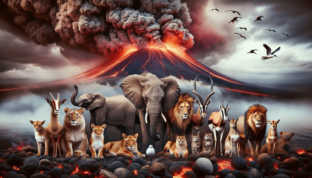 animal rescue strategies during volcano disasters