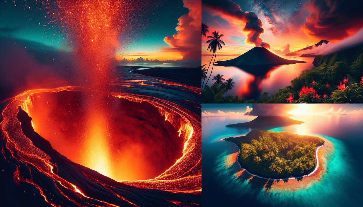 formation of island arcs volcanoes