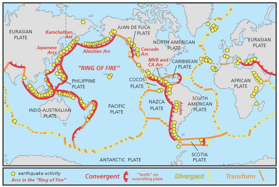 Understanding the Eruption Patterns of Volcanoes at Plate Boundaries