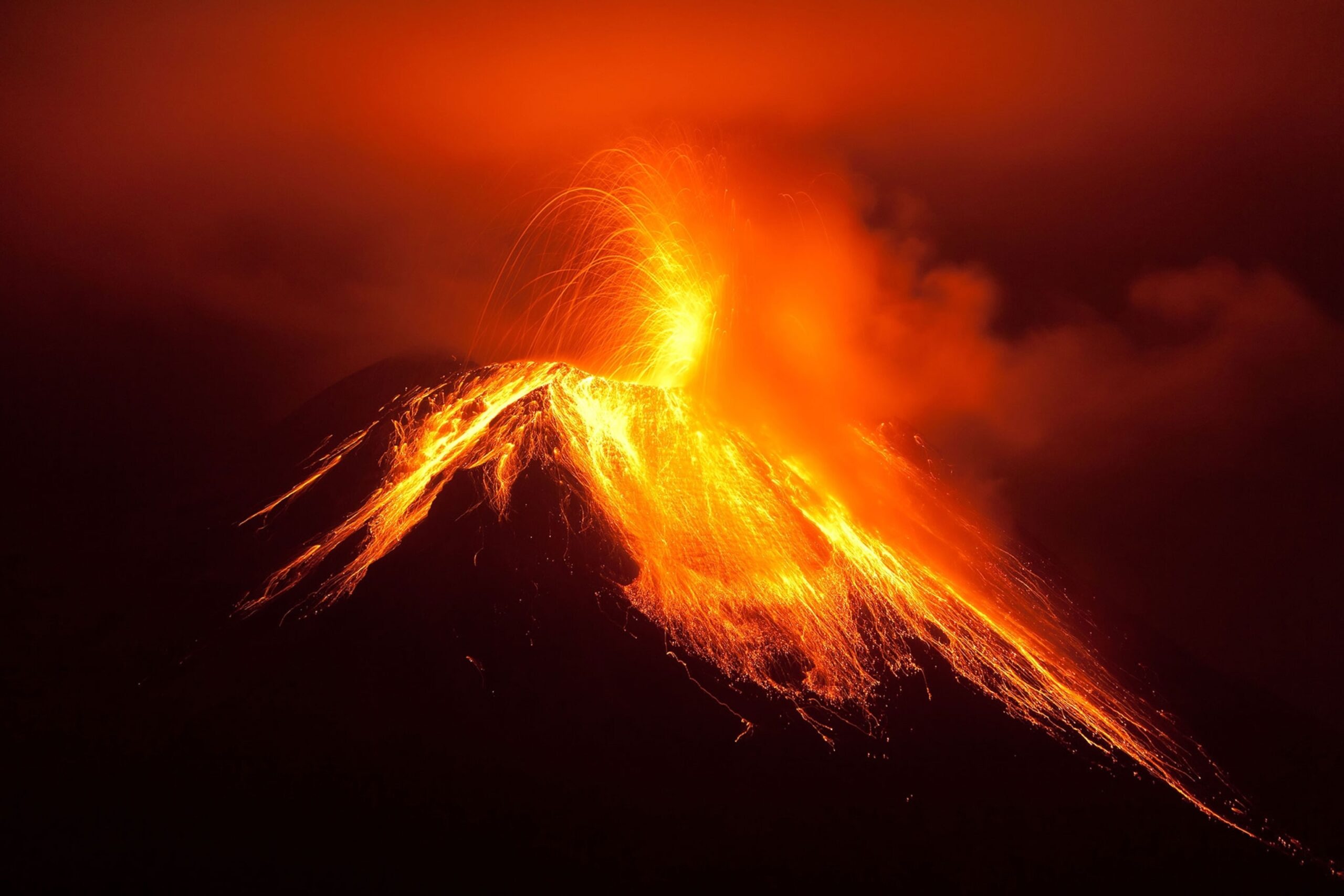 volcanic eruptions scaled