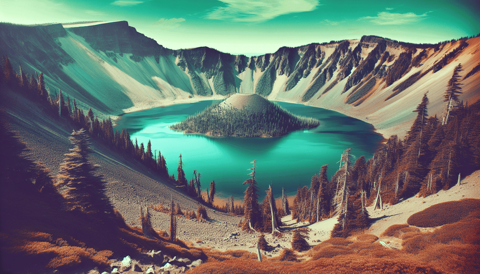 how volcanic eruptions create stunning crater lakes 8