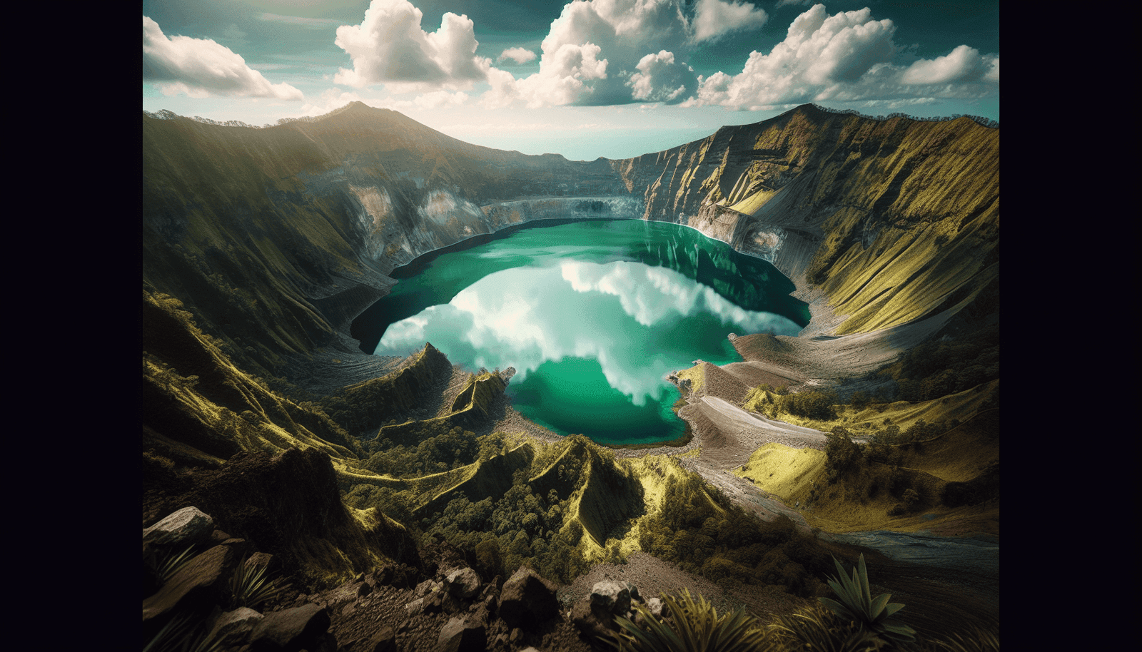 how volcanic eruptions create stunning crater lakes 9