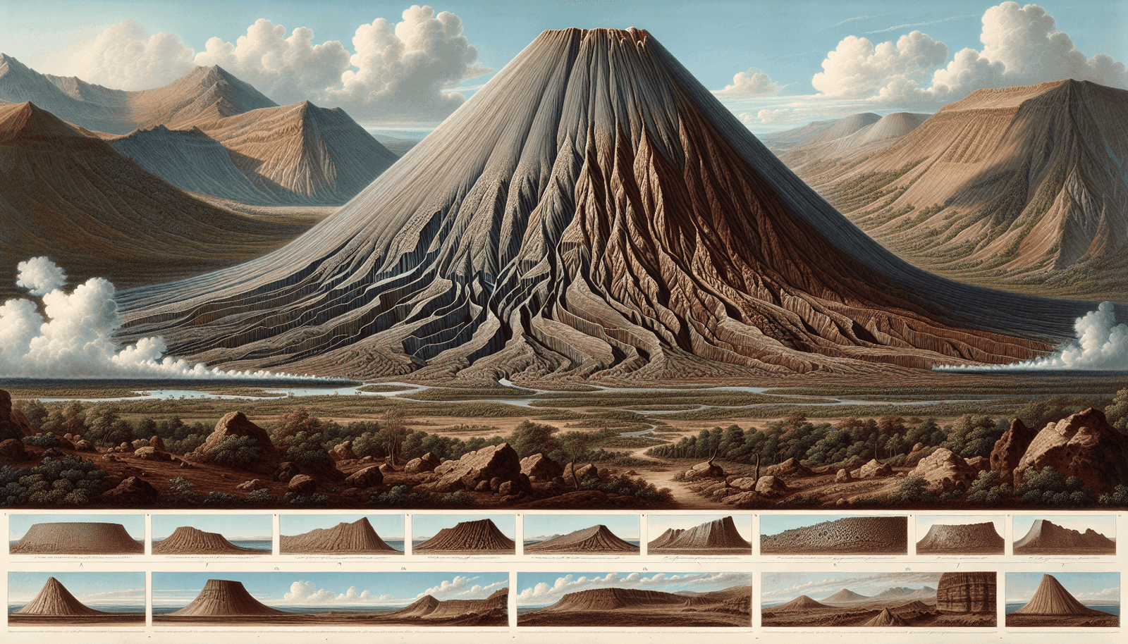 how volcanoes create unique geological features 8