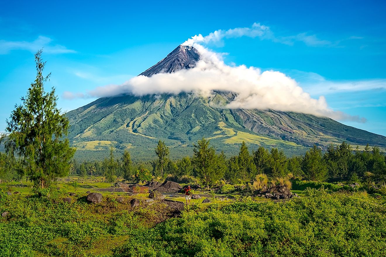 how volcanoes create unique geological features