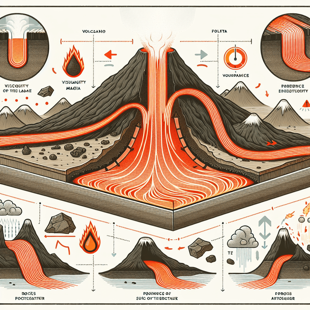 Factors Affecting Volcano Lava Flow Patterns