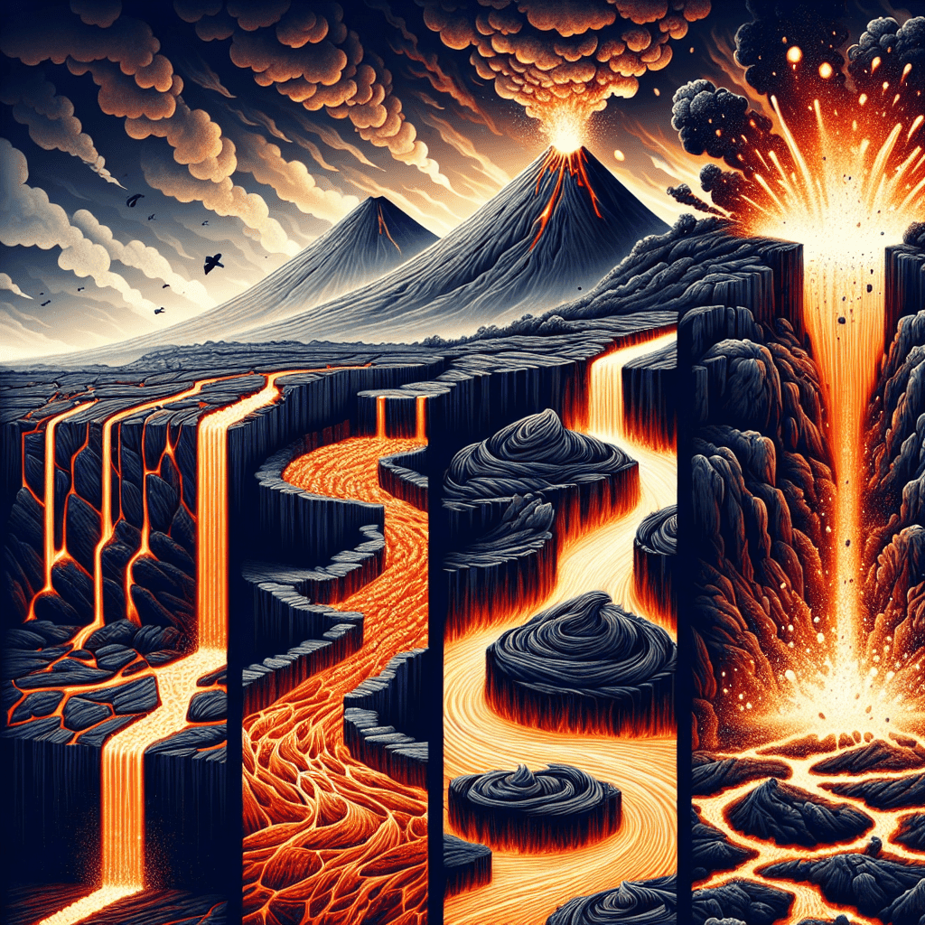 Variations in Lava Flow Patterns