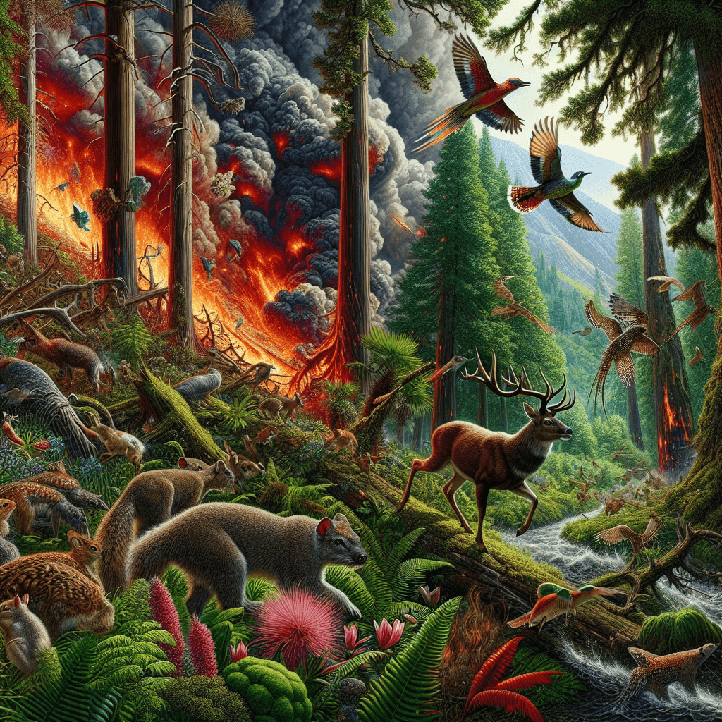 The Impact of Pyroclastic Surges on Wildlife and Vegetation