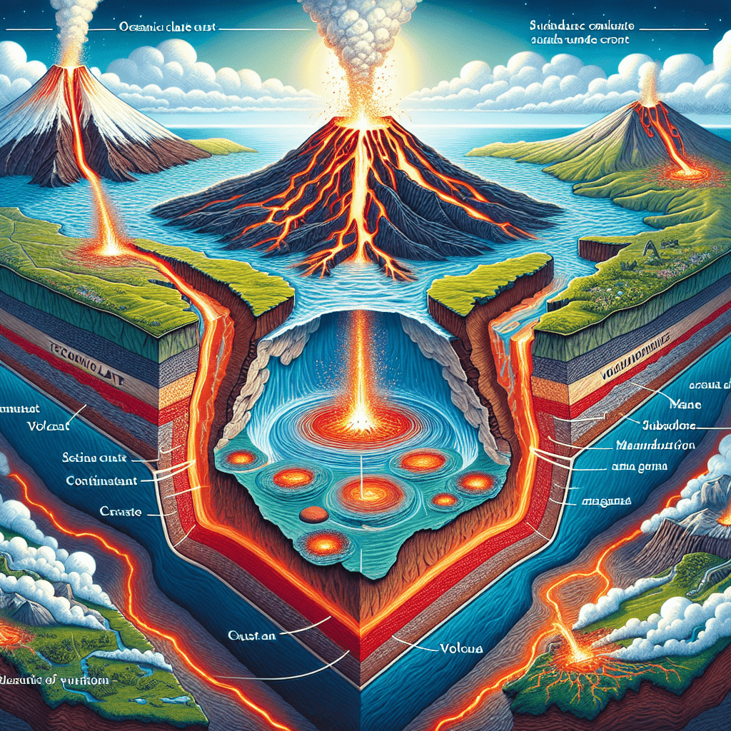 Formation of Volcanoes at Tectonic Plate Boundaries