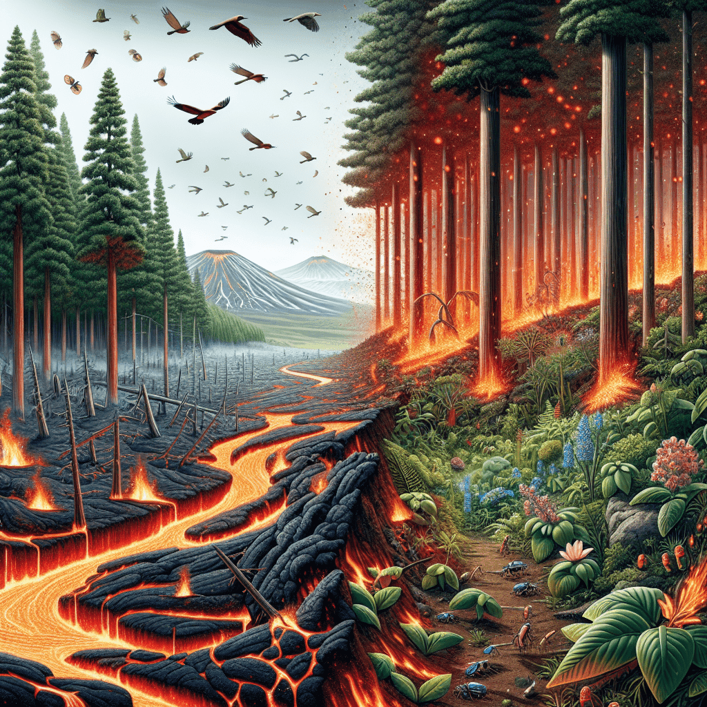Understanding the Effects of Lava Flow on Ecosystem Dynamics