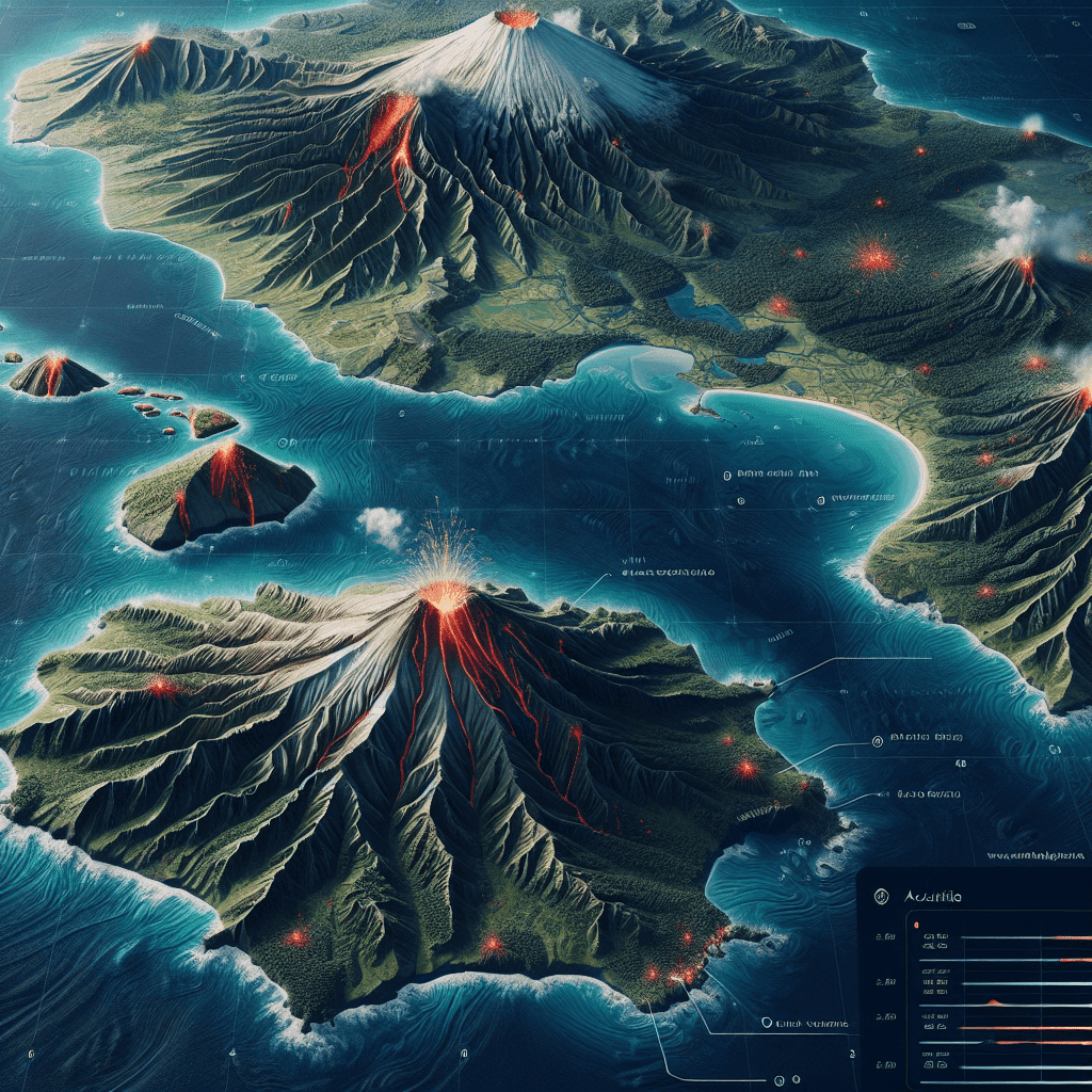 New Online Eruption Map by Usgs Hawaiian Volcano Observatory