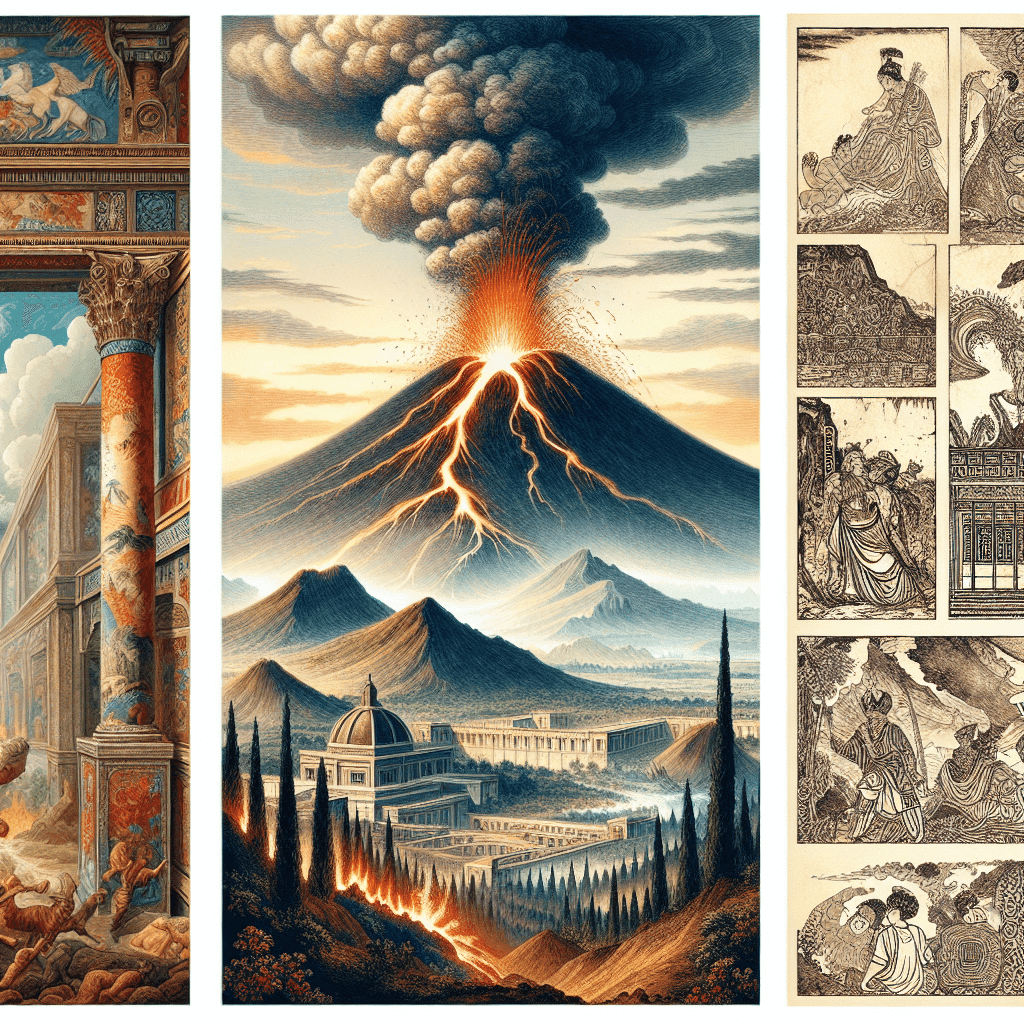 Three Ancient Artworks Depicting Volcanic Eruptions
