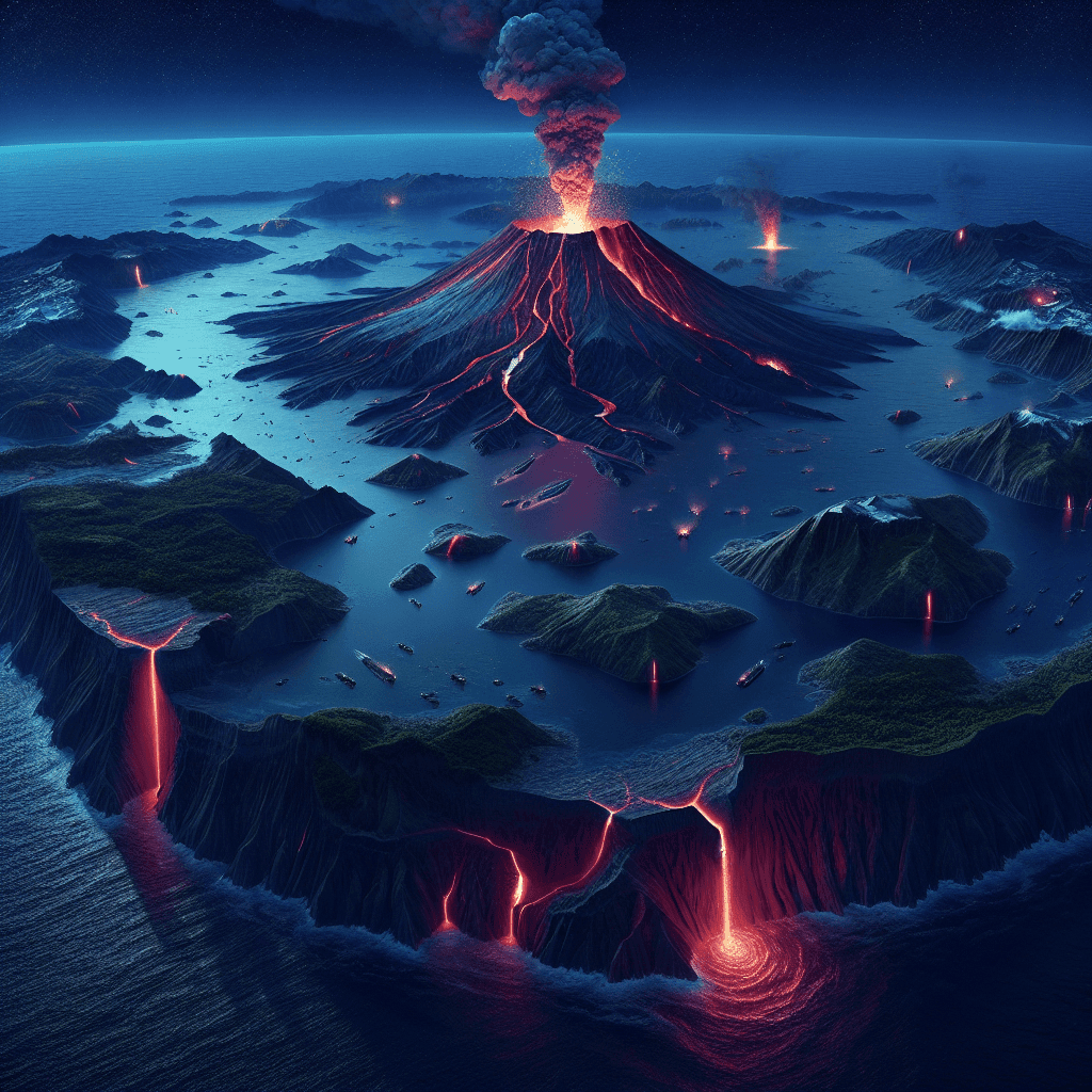 Formation of Volcanic Islands in the Ring of Fire